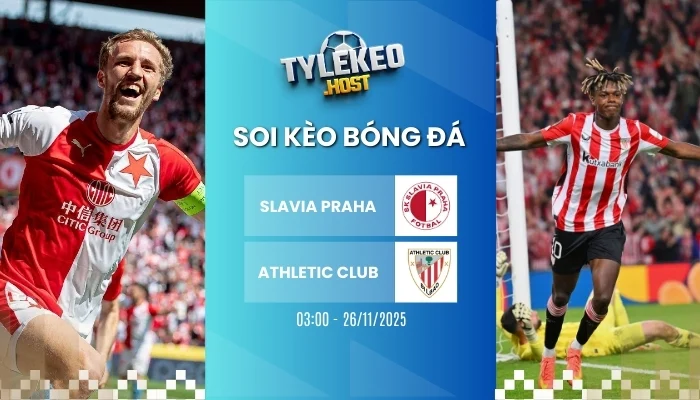 Tỷ Lệ Kèo Slavia Praha vs Athletic Club